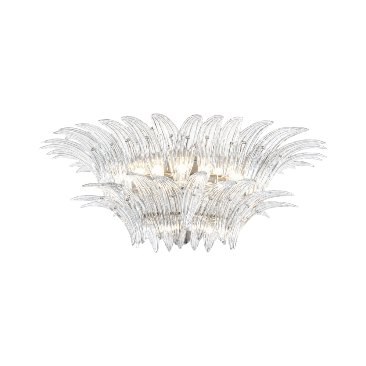 Rina Murano Palmette Transparent Chandelier