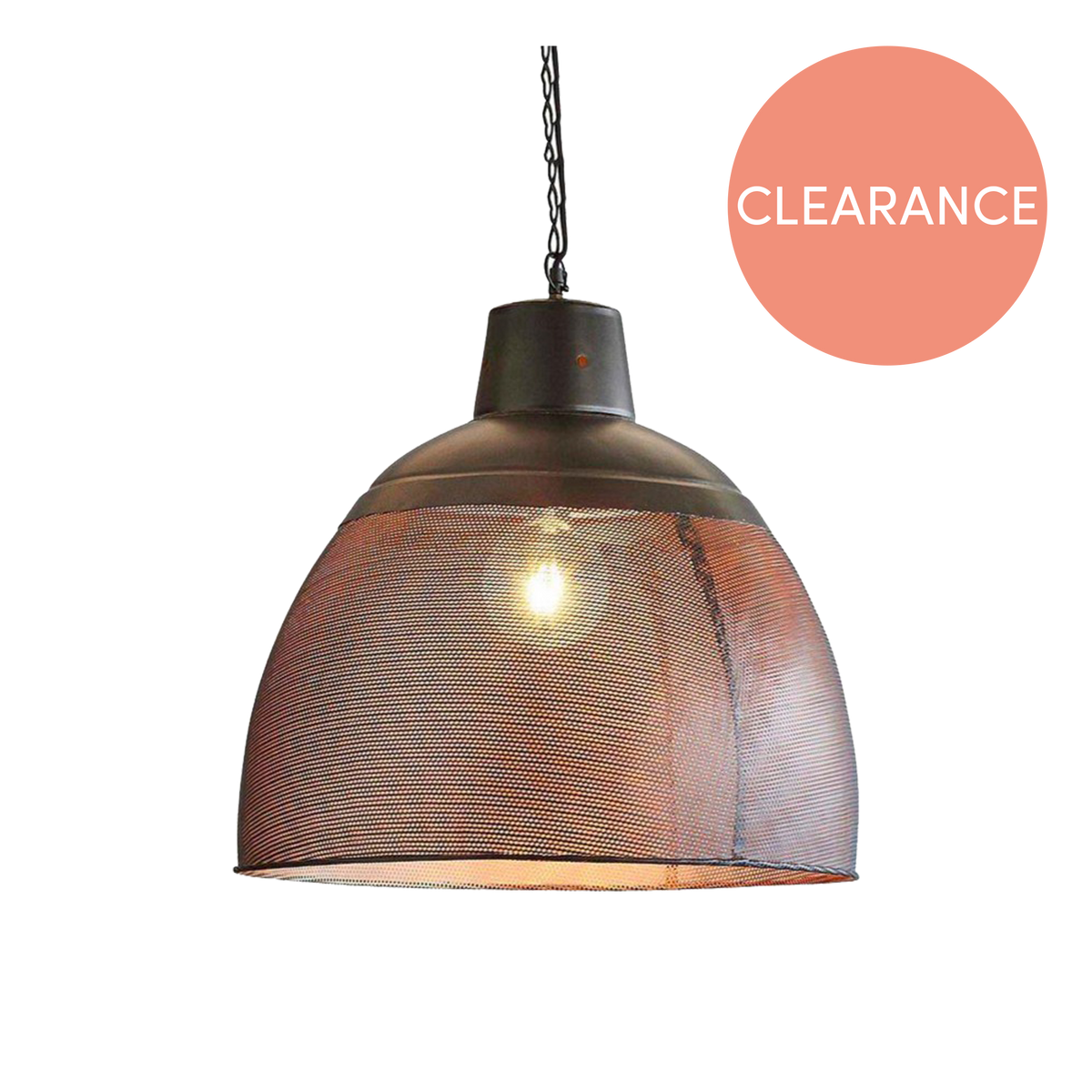 Riva Ceiling Pendant Medium Black and Gold