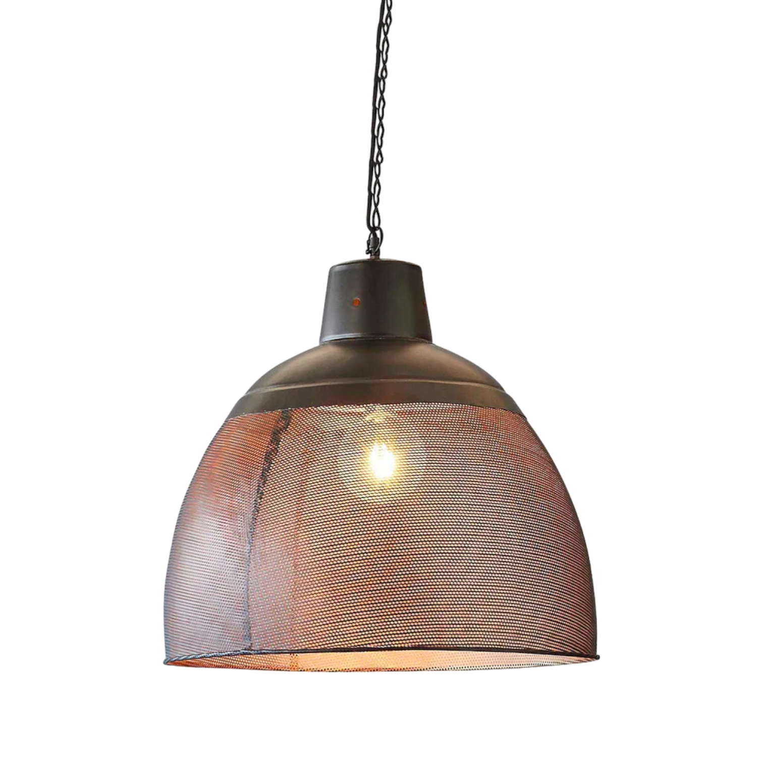 Riva Ceiling Pendant Medium Black and Gold