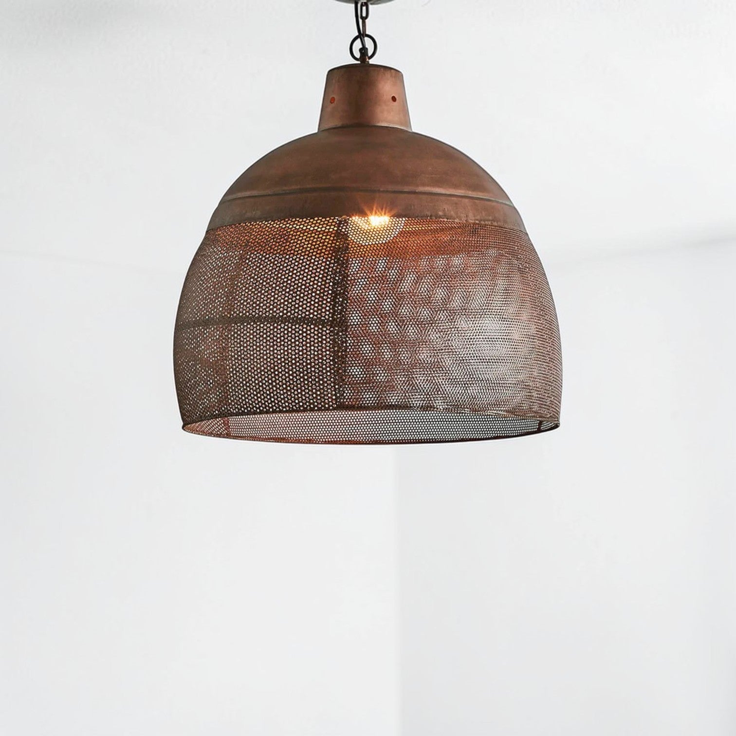 Riva Ceiling Pendant Large Antique Copper ZAF10107