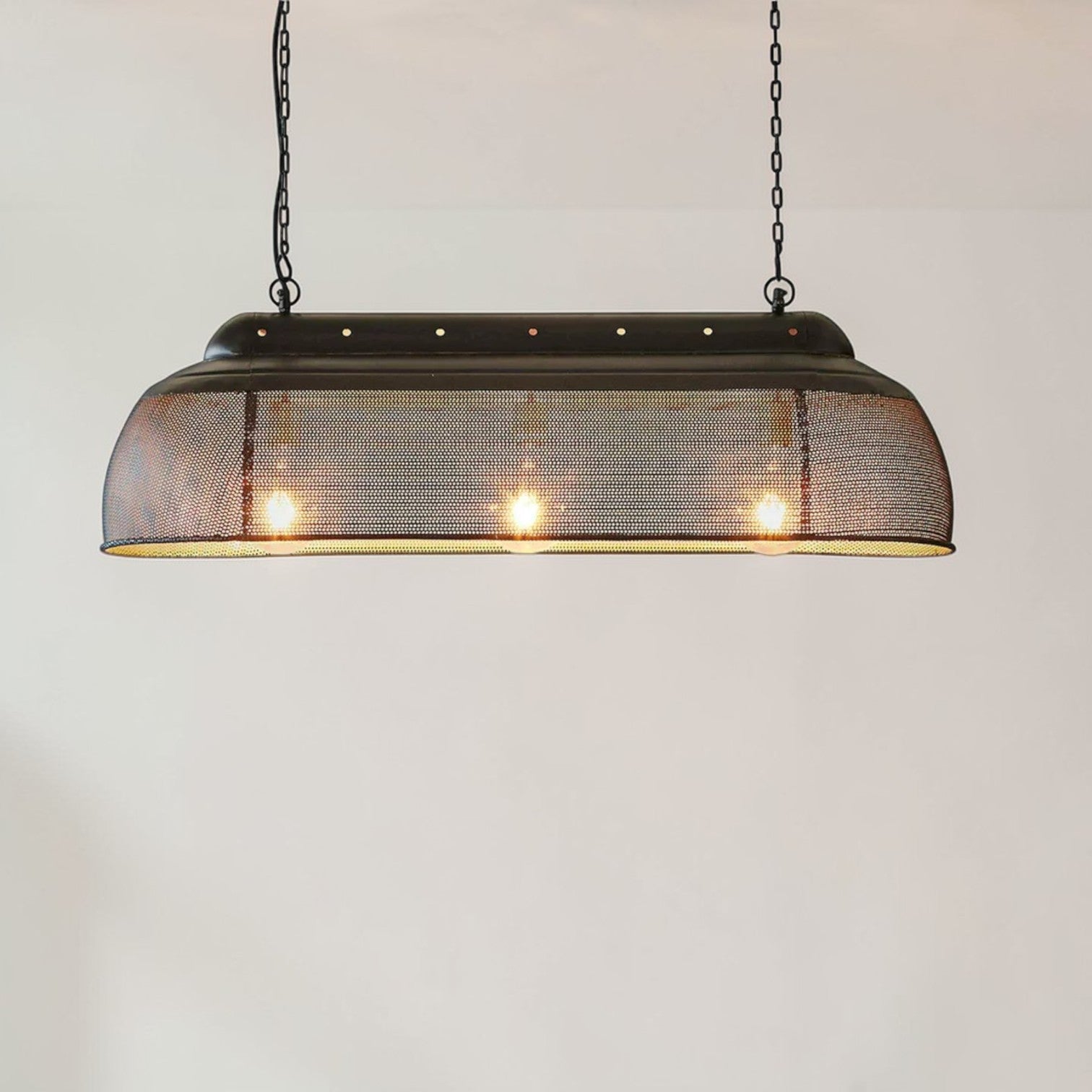 Riva Ceiling Pendant Long Matt Black and Gold ZAF10503
