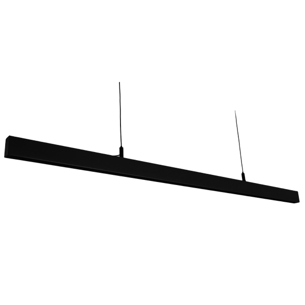 Riverina Low-Glare Matte-Black Linear LED Pendant Lamp (1900mm)
