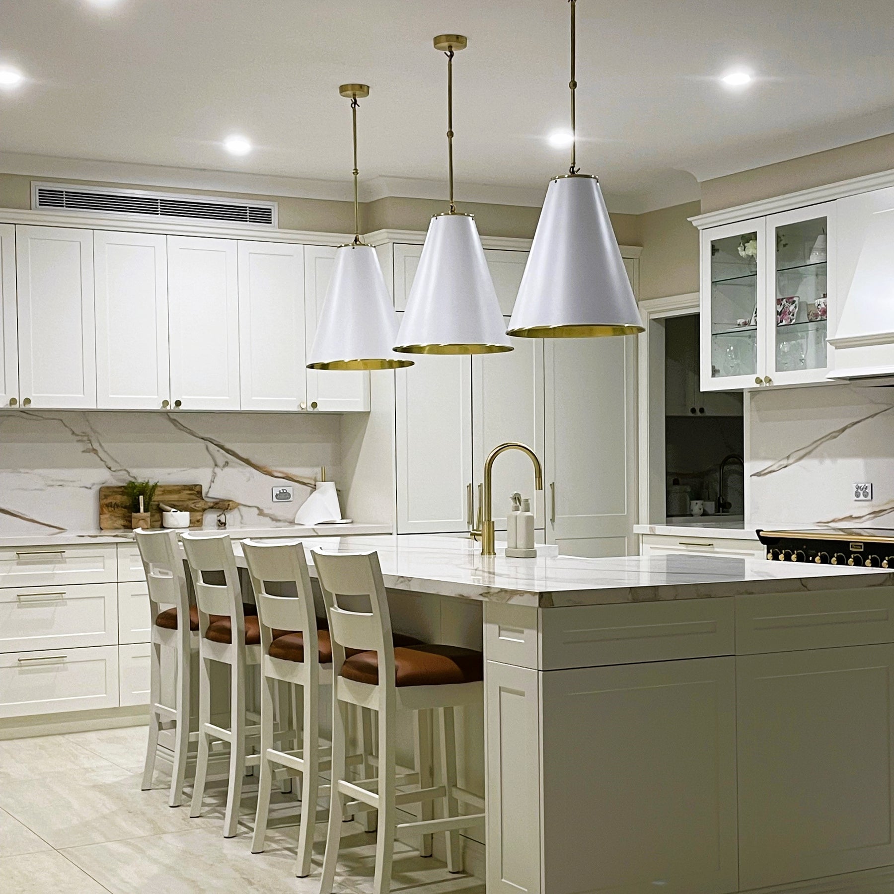 East Hamptons Solid Brass Hand-crafted Pendant Collection - size 2 (small)