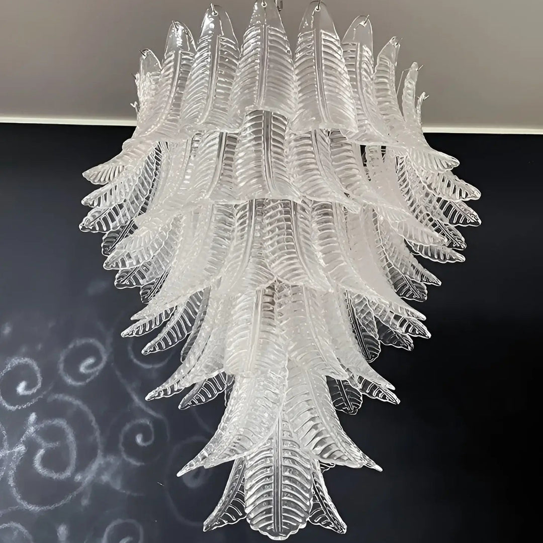 Ottaviana Murano Clear Glass Chandelier