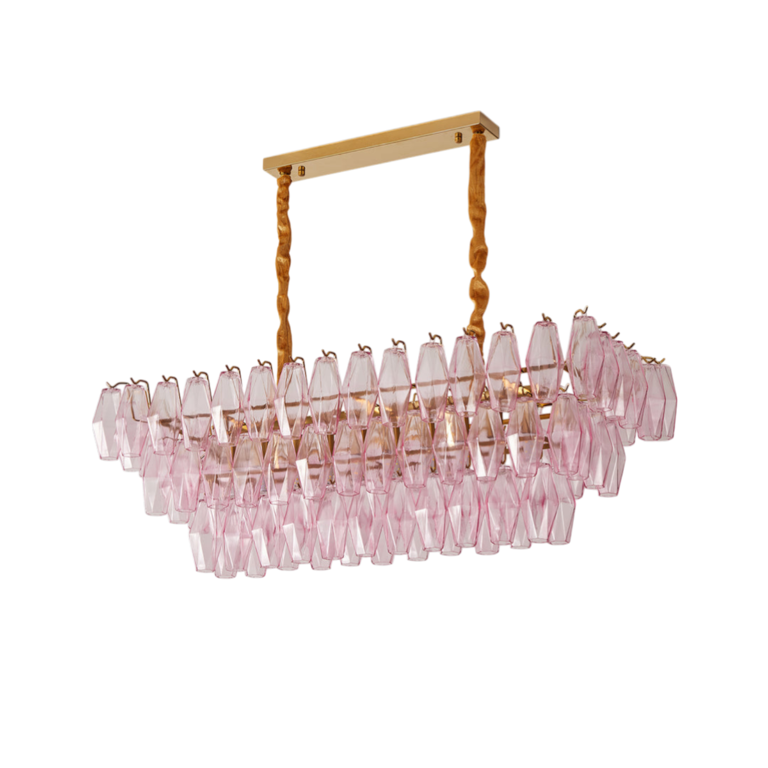 Evelina Prism Glass Chandelier - Medium