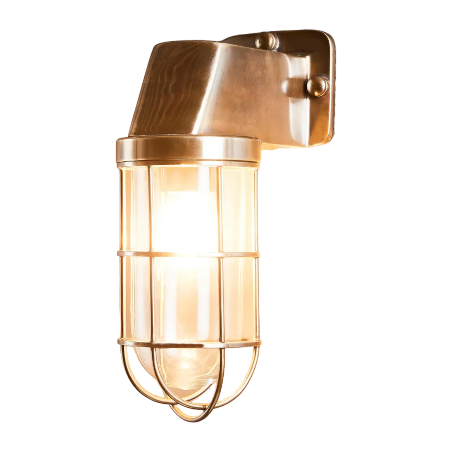 Royal London Outdoor Wall Light Antique Brass
