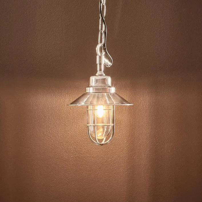 Rutherford Outdoor Ceiling Pendant Silver