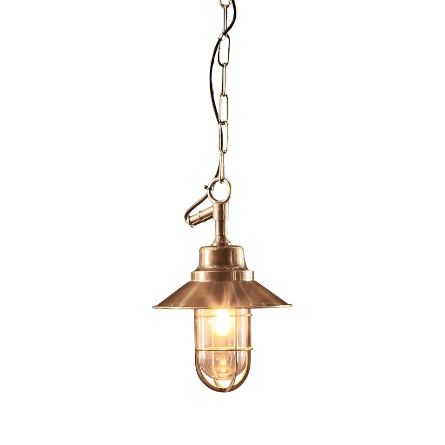Rutherford Outdoor Ceiling Pendant Brass