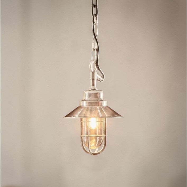Rutherford Outdoor Ceiling Pendant Silver