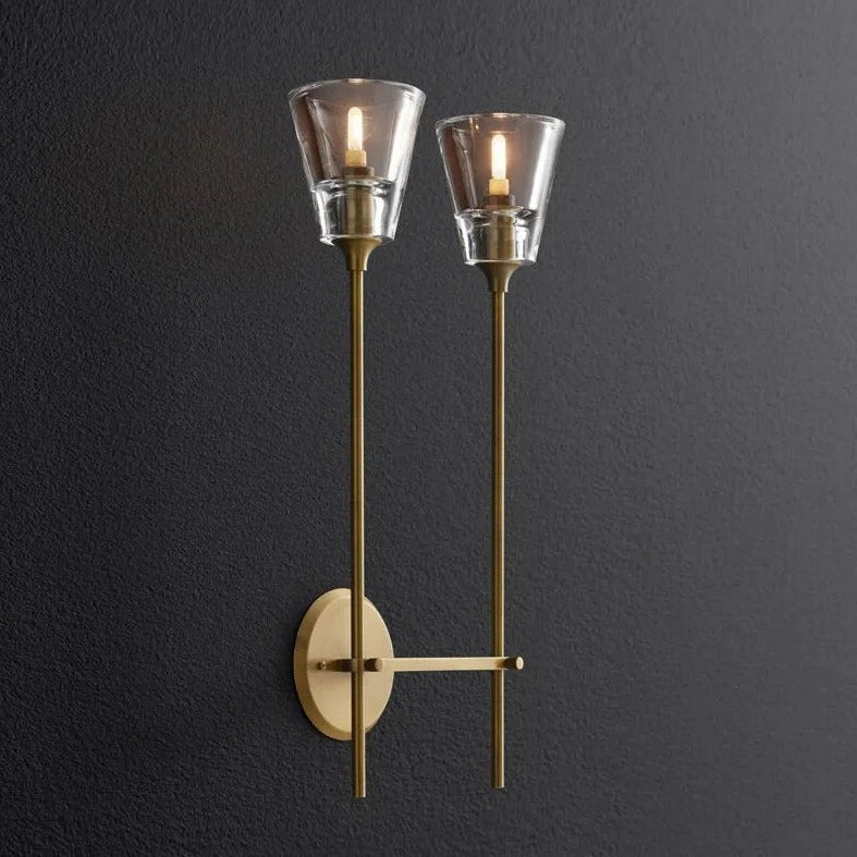 Hailey Twin Column Wall Lamp