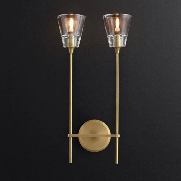 Hailey Twin Column Wall Lamp