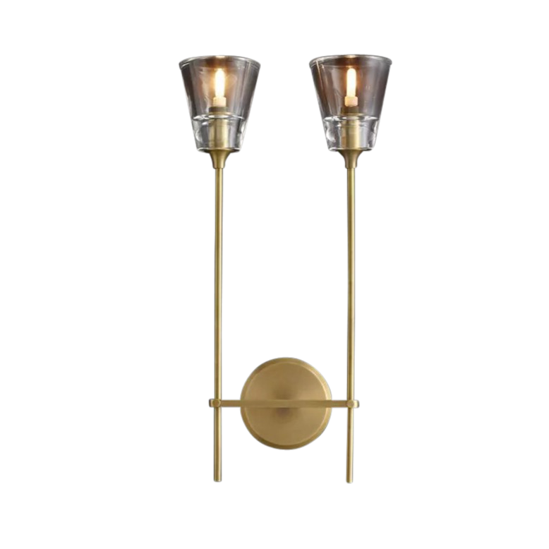 Hailey Twin Column Wall Lamp