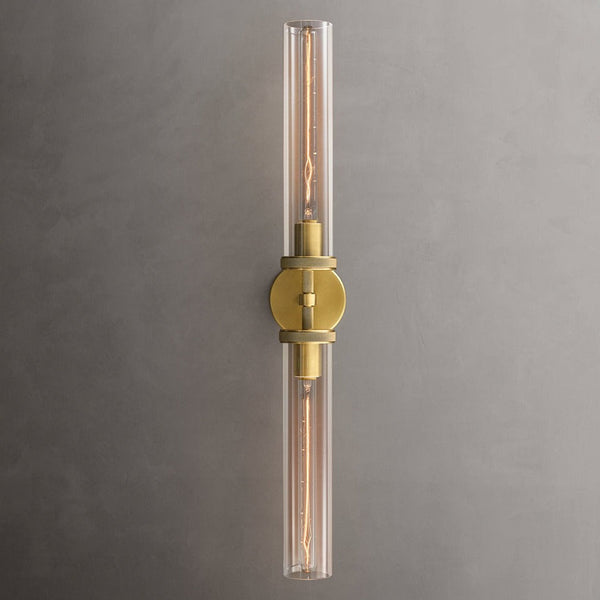 Achmore Twin Brass Wall Lamp (H775mm)