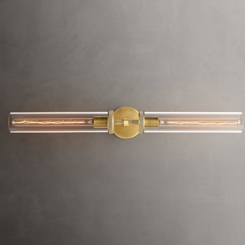Achmore Twin Brass Wall Lamp (H775mm)
