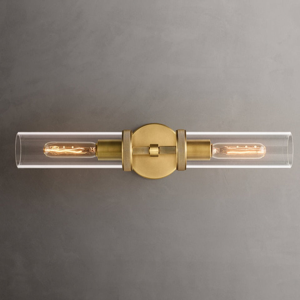Achmore Twin Brass Wall Lamp (H520mm)