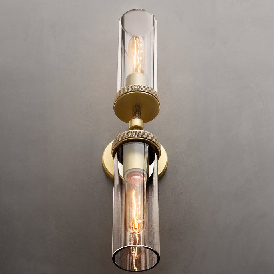 Achmore Twin Brass Wall Lamp (H520mm)