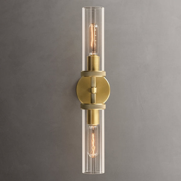 Achmore Twin Brass Wall Lamp (H520mm)