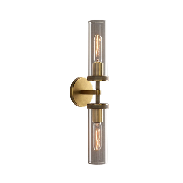 Achmore Twin Brass Wall Lamp (H520mm)