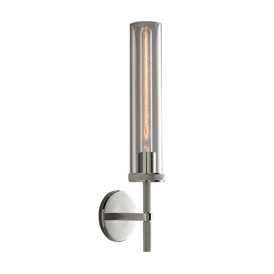 Achmore Nickel Wall Lamp (H490mm)