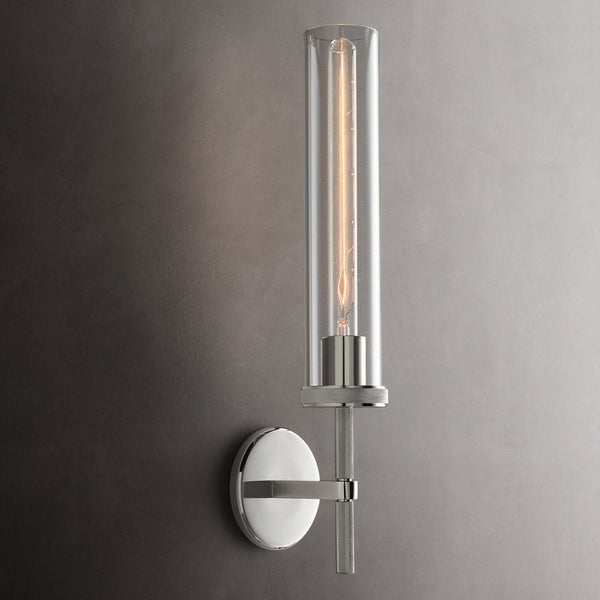 Achmore Nickel Wall Lamp (H490mm)