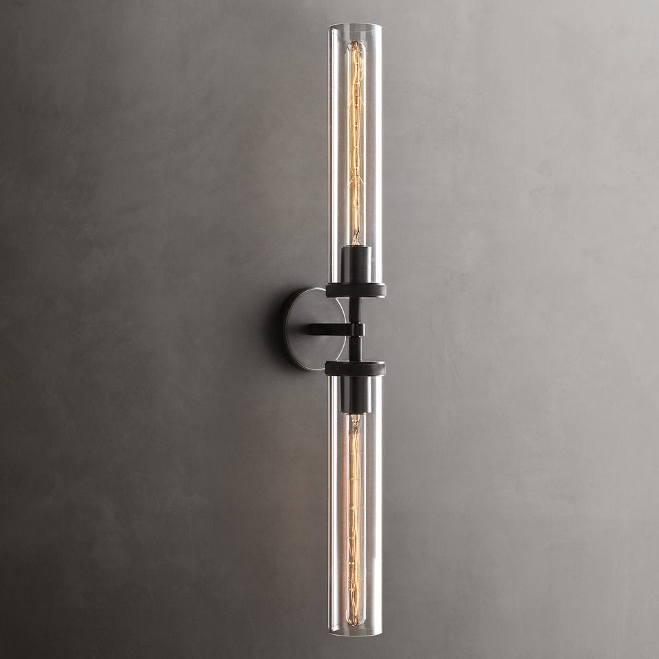 Achmore Twin Bronze Wall Lamp (775mm)