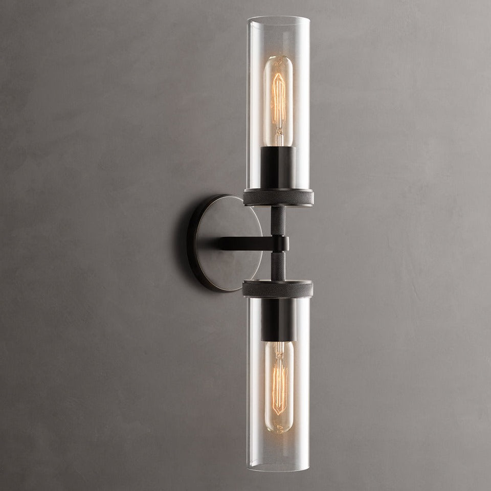 Achmore Twin Bronze Wall Lamp (520mm)
