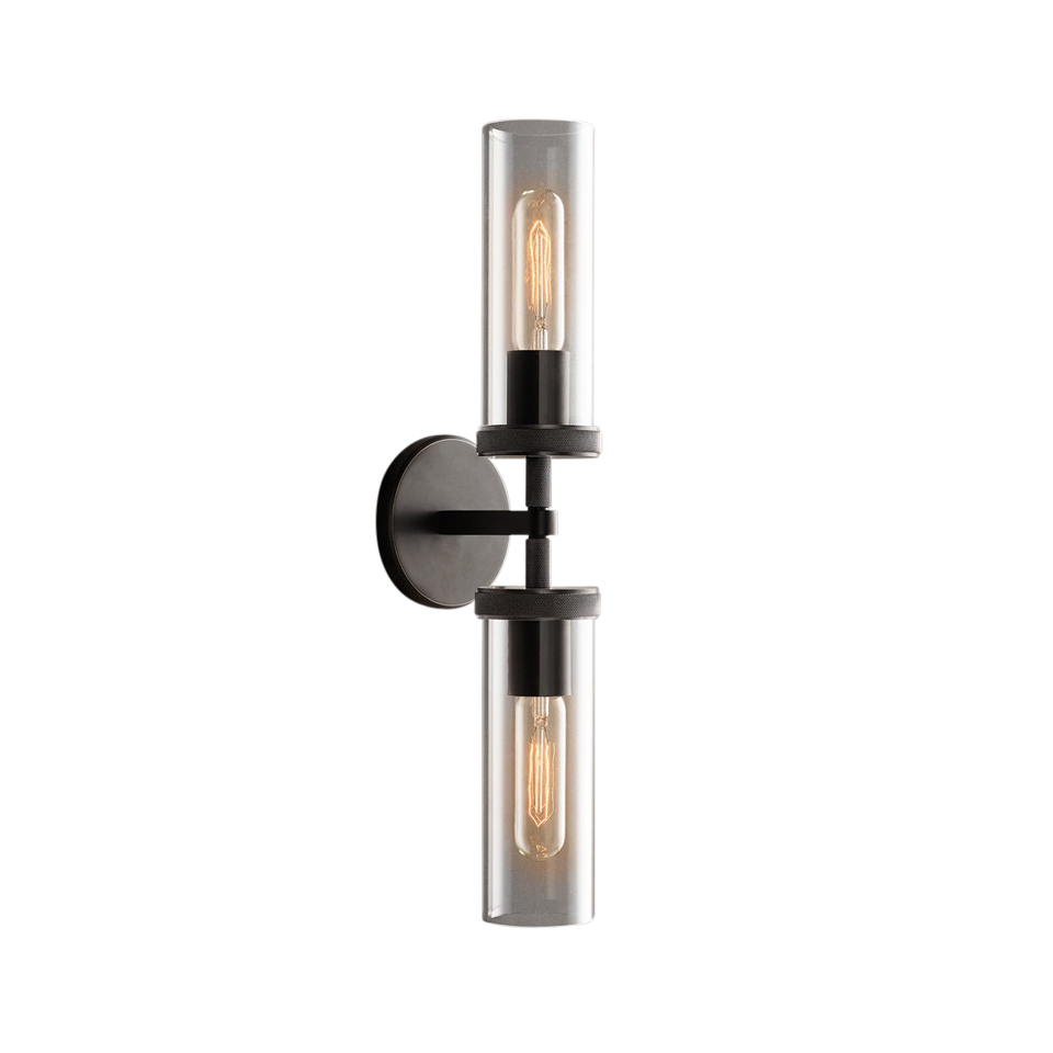 Achmore Twin Bronze Wall Lamp (520mm)