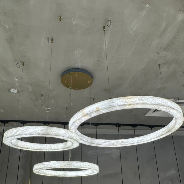 Neves Alabaster Ring Chandelier - 600m