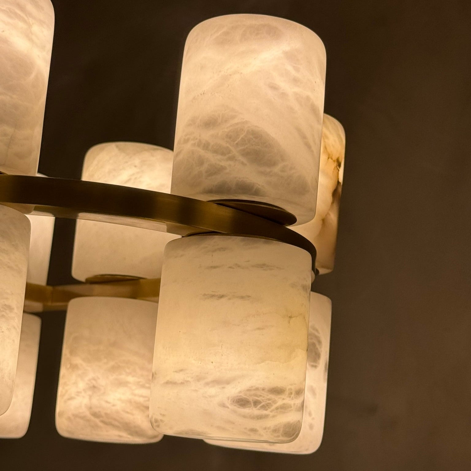 Luzia Alabaster Chandelier - Oval