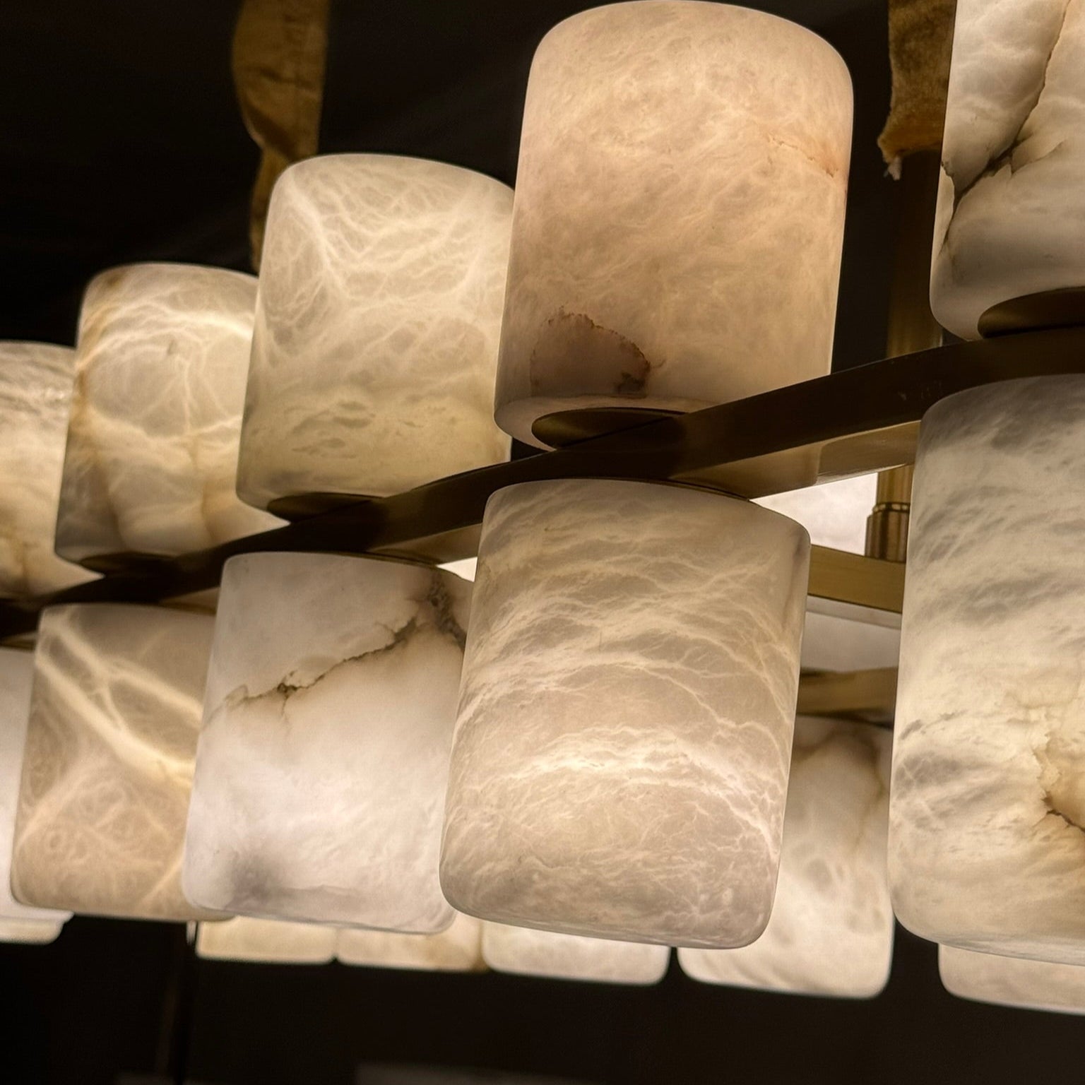Luzia Alabaster Chandelier - Oval