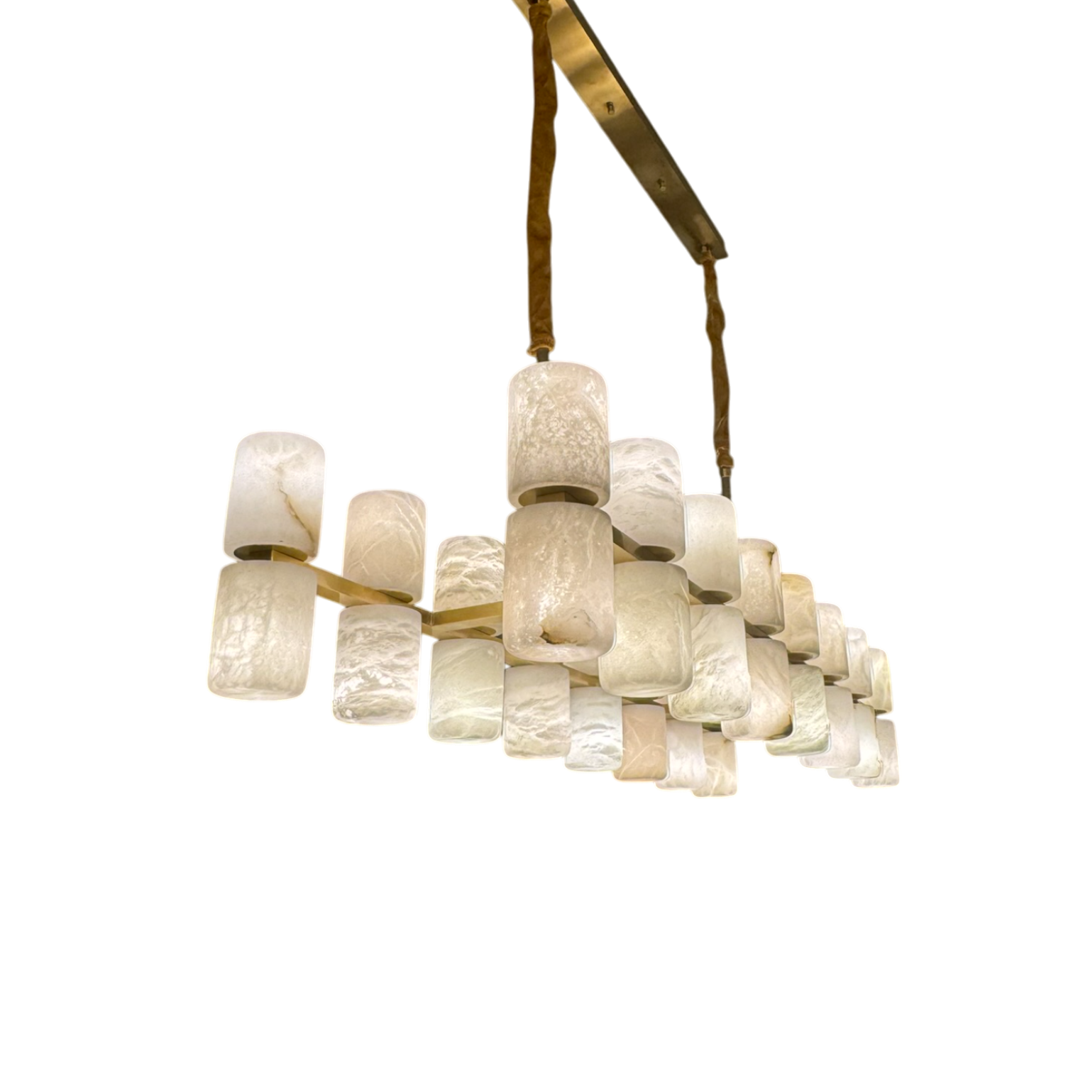 Luzia Alabaster Chandelier - Linear/Rectangular