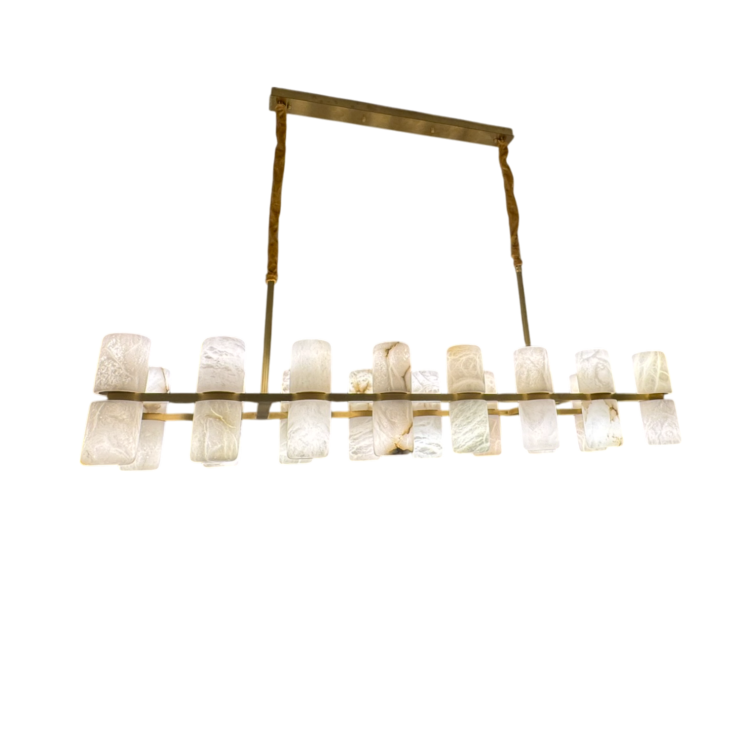 Luzia Alabaster Chandelier - Linear/Rectangular