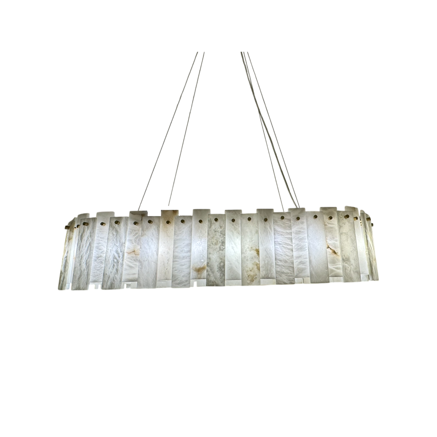 Mara Alabaster Chandelier - Oval