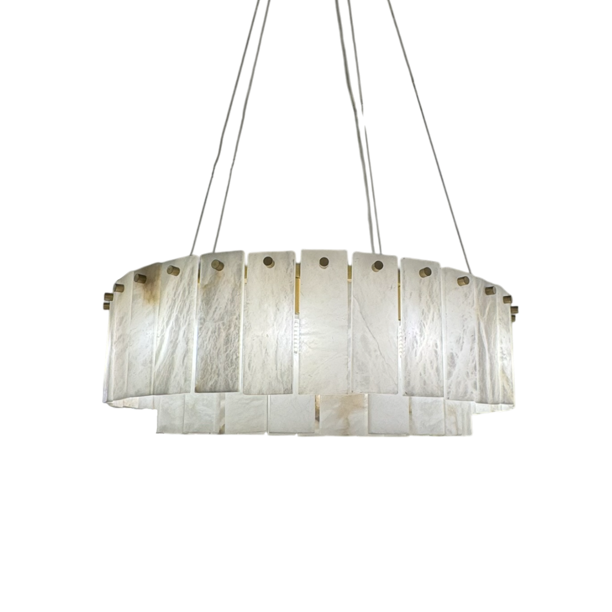 Myrie Alabaster Round Chandelier