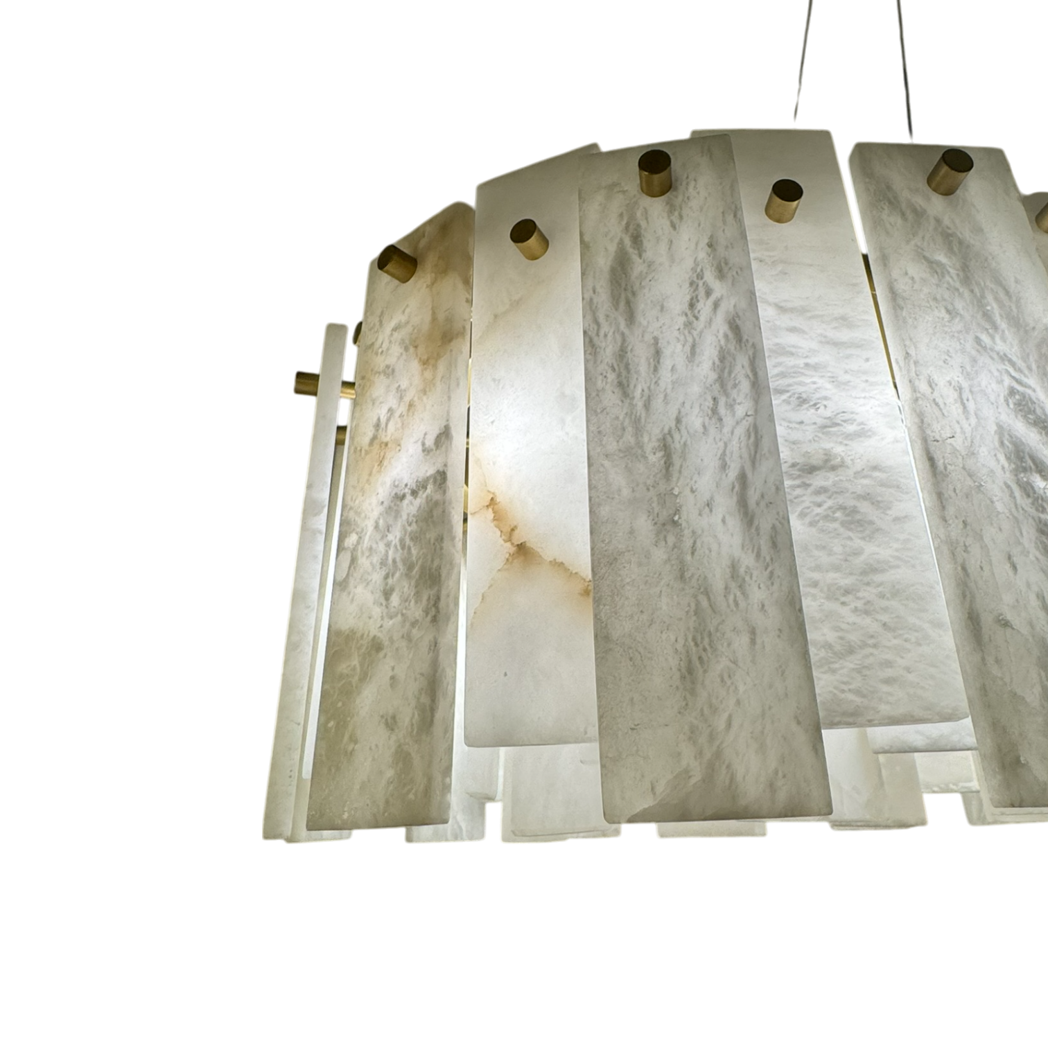 Mara Alabaster Round Chandelier