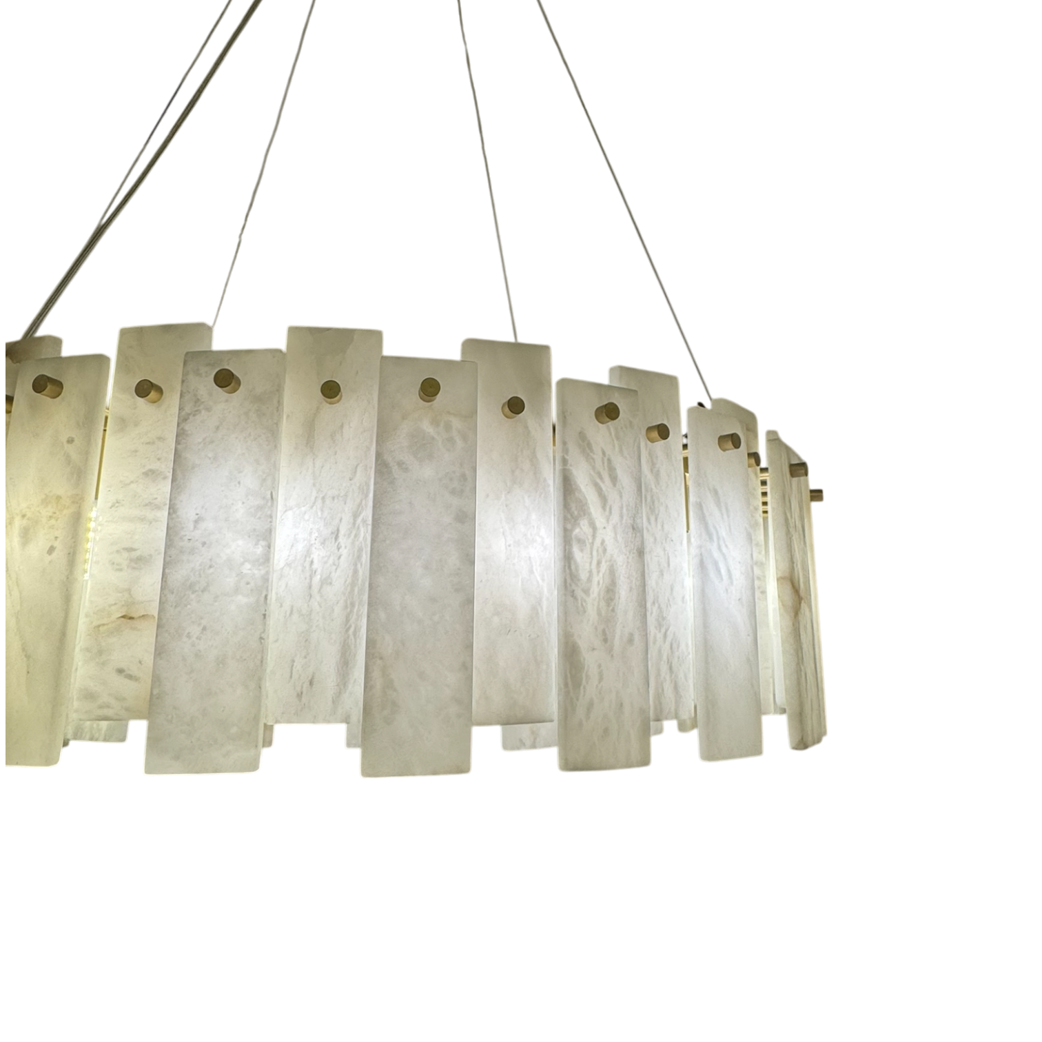 Mara Alabaster Round Chandelier