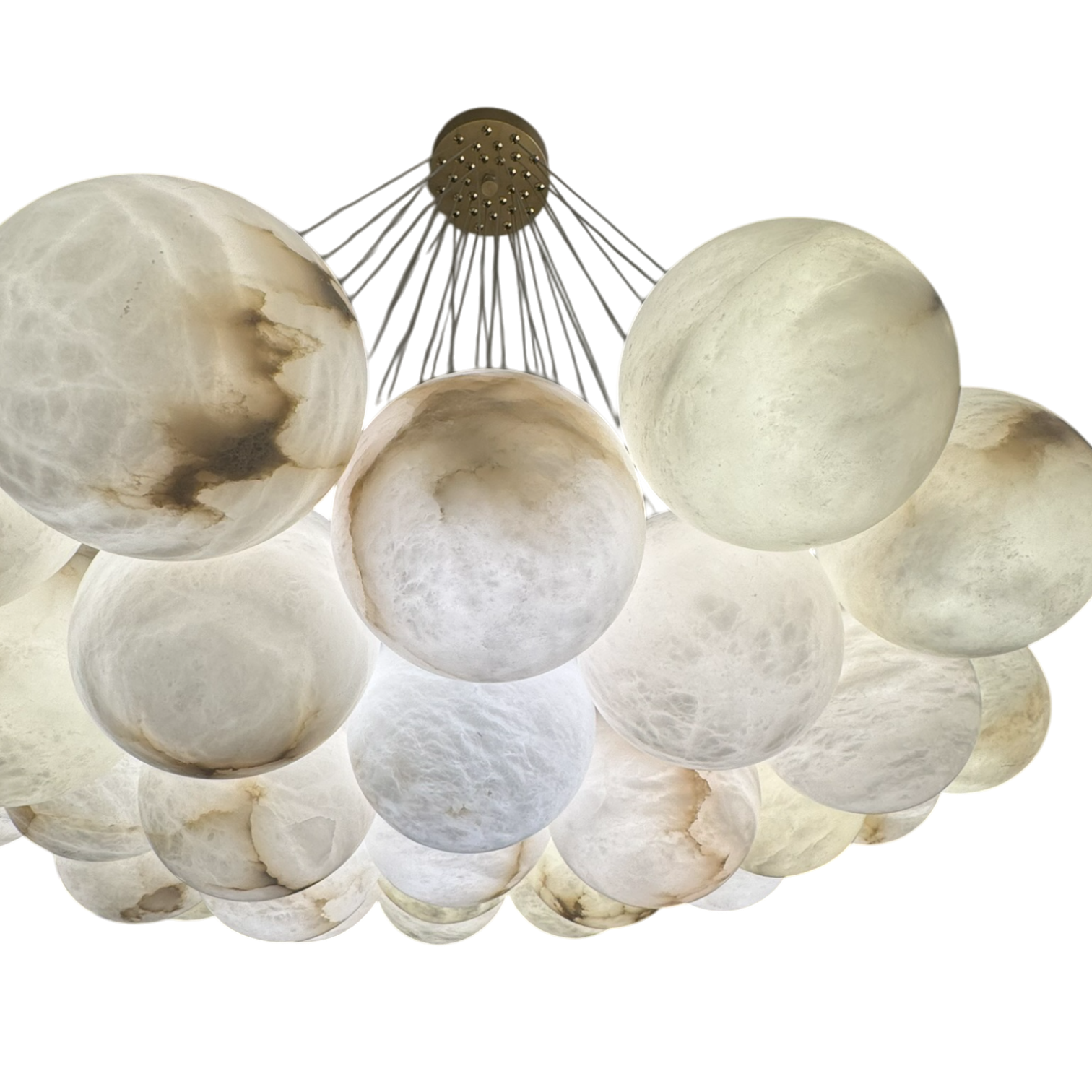 Leona Alabaster 19-shade Orb Chandelier