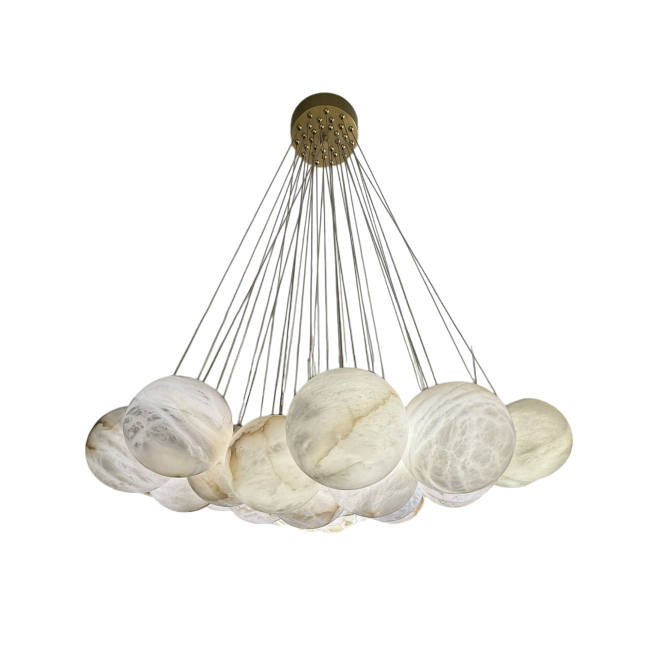 Leona Alabaster 19-shade Orb Chandelier