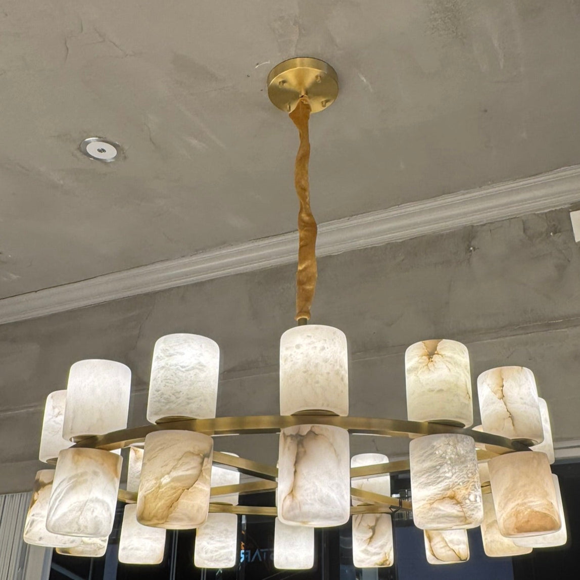 Luzia Alabaster Chandelier - Round
