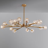 Balle Be Crystal Round Chandelier 48" illuminated