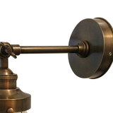 SMITH&SMITH Lighting Sydney Marion Antique Brass Sconce Wall Light Arm and wall bracket view