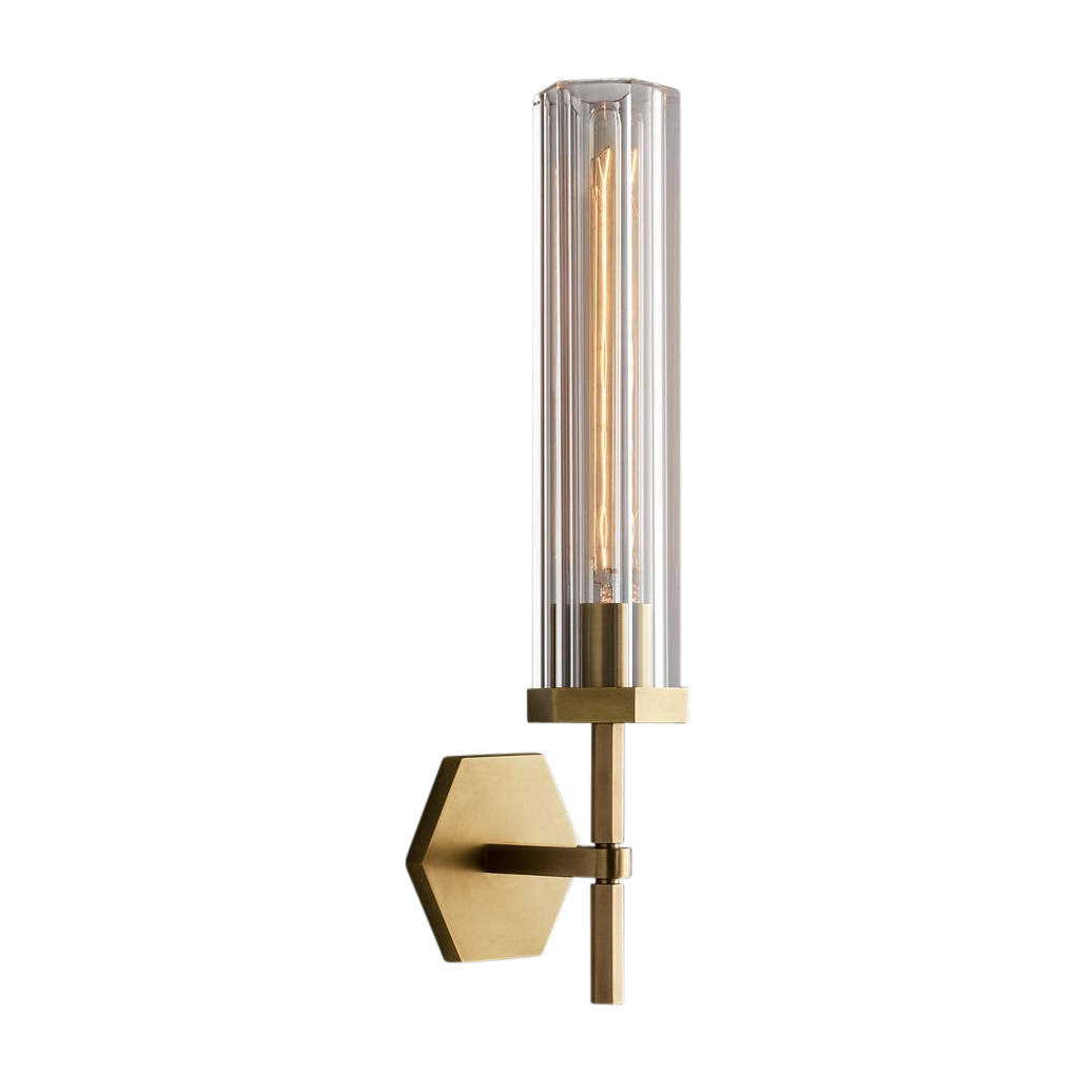 Stirling Brass Wall Lamp (H490mm)