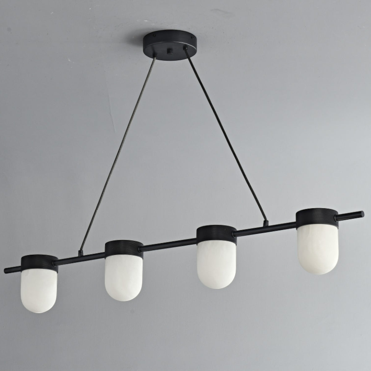 Clementine Linear Alabaster Suspension Chandelier