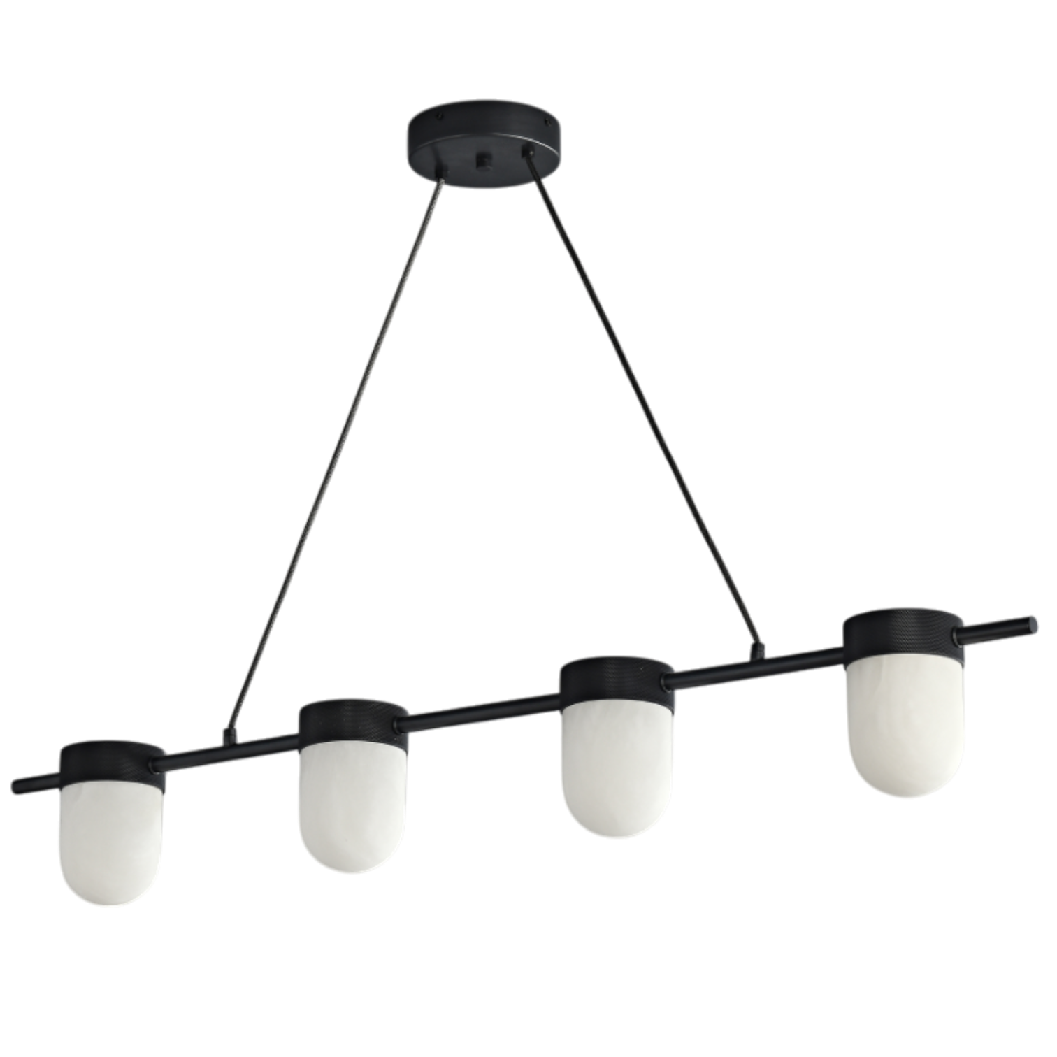 Clementine Linear Alabaster Suspension Chandelier