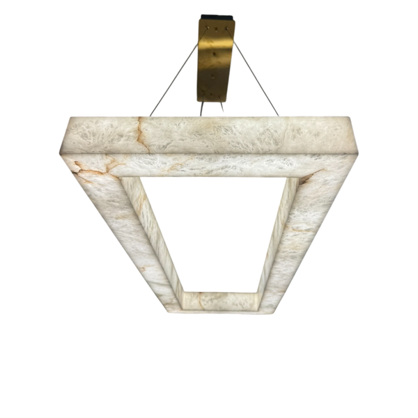 Neves Alabaster Rectangular Chandelier