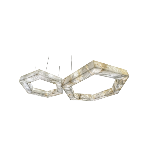 Neves Alabaster Hexagonal Chandelier