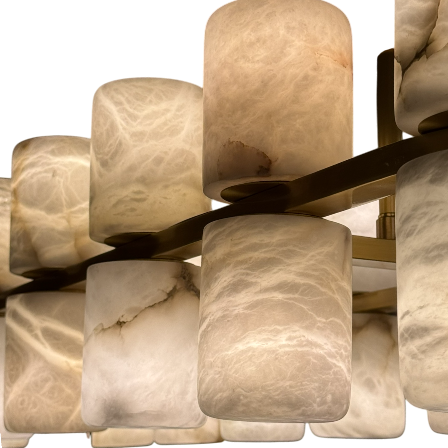 Luzia Alabaster Chandelier - Oval