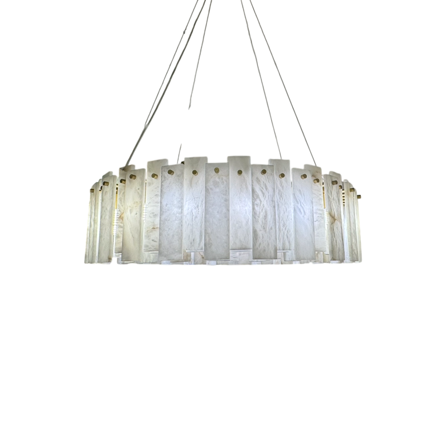 Mara Alabaster Round Chandelier