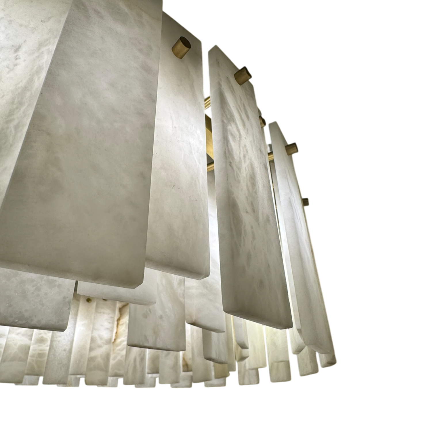 Mara Alabaster Round Chandelier