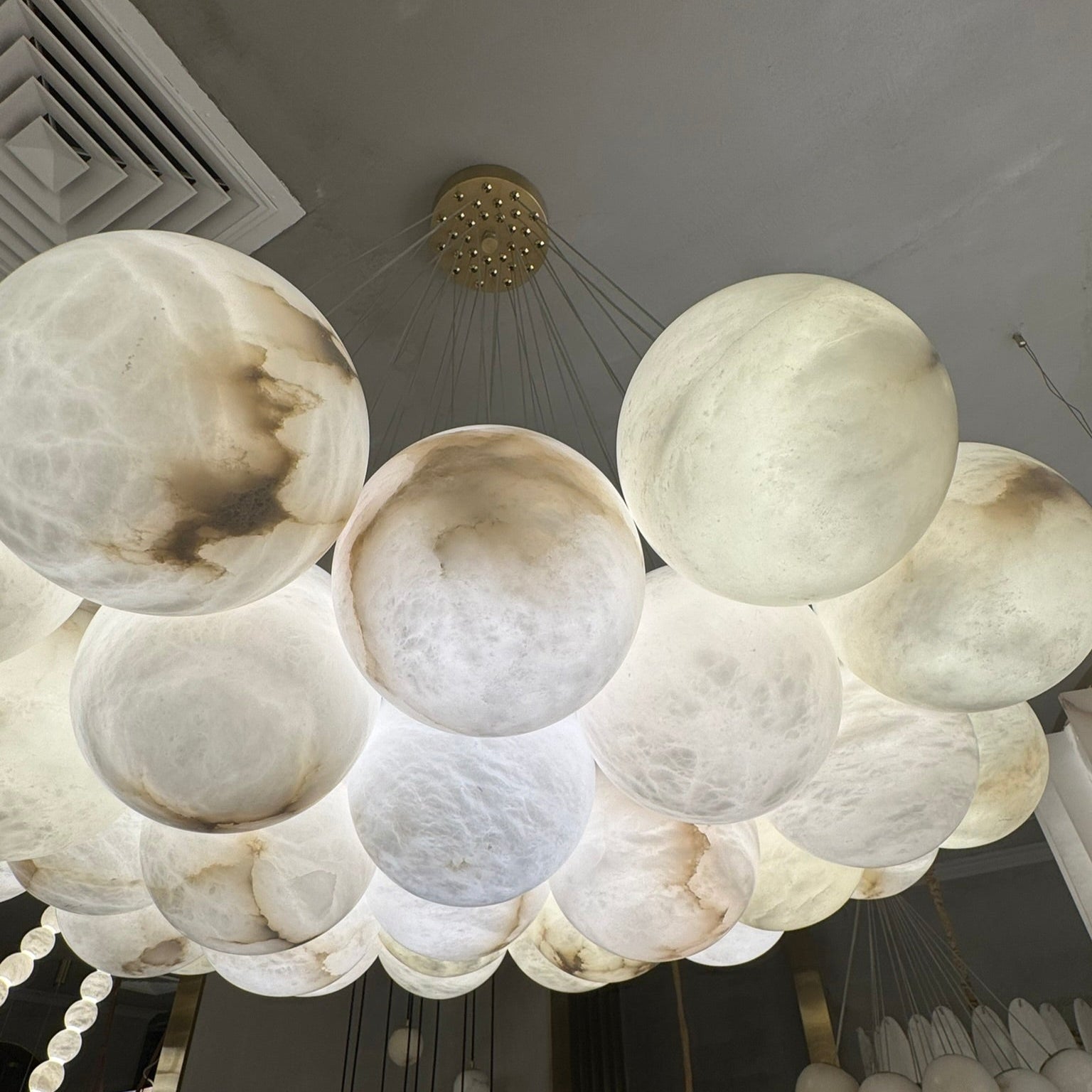 Leona Alabaster 19-shade Orb Chandelier